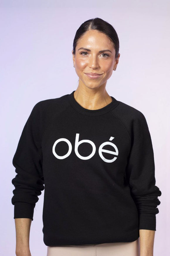 obé signature sweatshirt, black