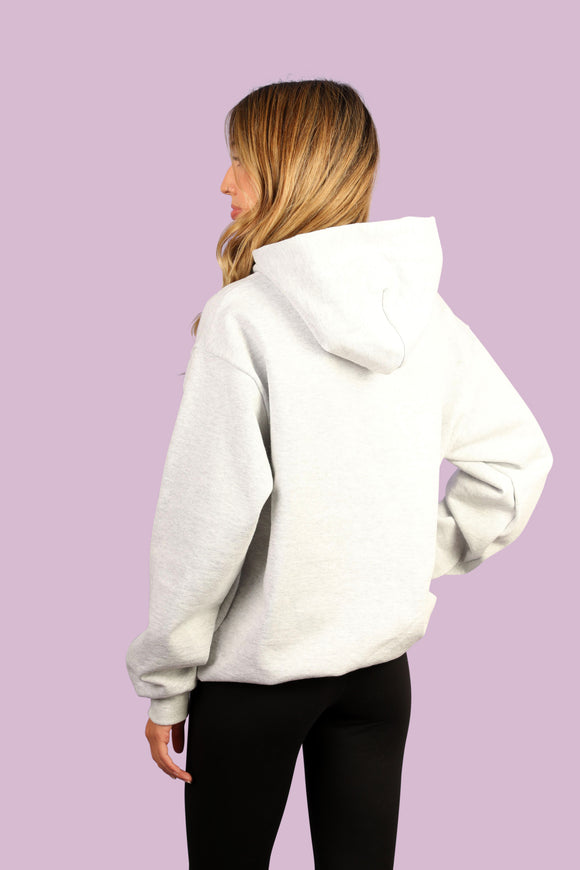 obé gradient hoodie, gray